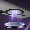 For Samsung Galaxy S25 5G MagSafe Airbag Shockproof Frosted Phone Case with Fold Holder(Black)