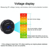 Universal Car Dual Port USB Charger Power Outlet Adapter 4.2A 5V IP66 with LED Digital Voltmeter + 60cm Cable(Blue Light)