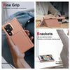 For Samsung Galaxy S24 Ultra 5G Horizontal Flip Card Bag Holder Leather Phone Case(Rose Gold)