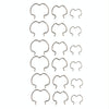18pcs /Set Quick Connector Clip Transmission Cooler Wire Clip(Silver)