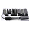 8 in 1 Professional Hair Dryer Hair Curler for Hotel Travel With Comb Powerful Hairdryer(black)
