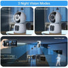 4MP HD Smart WiFi IP Camera, Indoor PTZ, Motion Detection, EU Plug, White