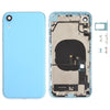 iPhone XR Blue Battery Back Cover Assembly with Side Keys & Wireless Charging