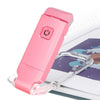 USB Charging LED Dimmable Portable Bookmark Light(Pink)