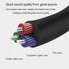 JINGHUA Audio Cable 3.5mm Male To Male AUX Audio Adapter Cable, Size: 2m(3 Knots White)