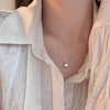 Ladies Light Luxury Bowknot Necklace Clavicle Chain, Specification:XL1106