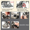820pcs Dragon Crossbow Puzzle Toys Intelligence Hand Assembly Mechanical Gear Transmission Building Blocks High Difficulty Metal Model