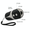 Ultrasonic Dog Repeller, LED Torch, Handheld, Black + White