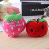 5pcs Cute Fruit And Vegetable Plush Bag Pendant Key Chain, Size: 10cm(Apple)