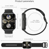 Q19 Max 2.1 inch HD Screen Waterproof Sports Business Smart Watch(Black)