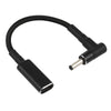 PD 100W 18.5-20V 3.5 x 1.35mm Elbow to USB-C / Type-C Adapter Nylon Braid Cable