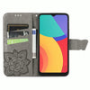 For Alcatel 1S 2021 Butterfly Love Flower Embossed Horizontal Flip Leather Case with Holder & Card Slots & Wallet & Lanyard(Gray)