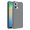 For Samsung Galaxy A06 4G Nano Lens Cover Liquid Silicone Phone Case(Titanium Gray)