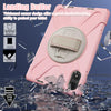 For Xiaomi Redmi Pad Pro 12.1 Rotatable Holder Silicone Hybrid PC Tablet Case with Shoulder Strap(Cherry Blossom Pink)