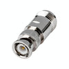 Nickel BNC Plug to UHF SO-239 Jack Adapter (UG-255/U)