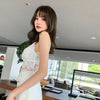 Women Beauty Back Sling Wrapped Chest Vest Crop Top Gathered Anti-Empty Bra Lingerie, Size: Free Size 40-62.5kg(White)
