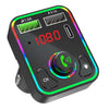 F3 Car FM Transmitter LED Backlight Receiver MP3 Player 3.1A USB Charger Dual USB Charger