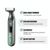 VGR V-360 5W USB Digital Display Electric T-shaped Shaver(Yellow)