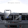 Vehicle-mounted Intelligent Induction Electric Mobile Phone Holder Car Air Outlet Navigation Frame(Abyss Black)