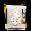 Halloween Decorations Witch Ghost Painted Wooden Ornament Party Decorative Props, Style: Witch Leg
