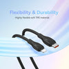 Baseus Pudding Series 20W Type-C to 8 Pin Fast Charging Data Cable, Length:2m(Black)