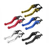1pair Motorcycle CNC Six Speed Dual Disc Brake Handlebar Cowl Adjustable Electric Bike Brake Lever(Black)