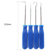 4 PCS Car Pick and Hook Set O Ring Oil Seal Gasket Puller Remover Craft Hand Tool Car Remover Tool Set (Blue)