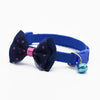 Adjustable Blue Bow Bell Collar for Cats & Dogs (19-32cm)
