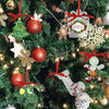 10pcs Clear Acrylic Christmas Decoration Hangers DIY Blank Xmas Tree Ornament With Rope, Style: Triangle Round