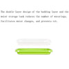 5 PCS Bean Sprout Germination Tray Soilless Culture Seedling Pot(Green)