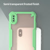 For iPhone XS Max Armor Glaze PC Hybrid TPU Phone Case(Green)