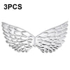 3 PCS Children Prom Dress Up Wings Elf Colorful Wings Party Costume Props(Silver)