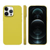 For iPhone 12 Pro Max Liquid Silicone Phone MagSafe Case(Yellow)