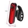 Mountain Bike Night Riding Warning Lamp Bicycle USB Charging Tail Light(White)