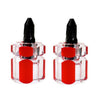 2 PCS Mini Portable Radish Head Screw Driver Transparent Handle Repair Hand Tools(Phillips Screwdriver)