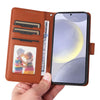 For Samsung Galaxy S25+ 5G BETOPNICE BN-005 2 in 1 Detachable Imitate Genuine Leather Phone Case(Brown)