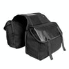 Outdoor Travel Storage Bag Mountain Bike Bicycle Canvas Backpack(Black)