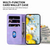 For Realme 13+ Global Lily Embossed Leather Phone Case(Purple)