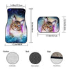 4 in 1 Leopard Print Universal Printing Auto Car Floor Mats Set, Style:HN1408GP