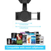 Car Rear Mirror Navigation Phone Holder (Black)