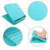 Foldable Stretching Plantar Massage Pedal Standing Body Sculpting Stretching Panels Wedge, Size: 27*30.5cm (Blue-green)