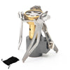 Mini Outdoor Camping Stove Folding Oven Survival Gear Portable Picnic Cooking Gas Stove(Silver)