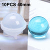 10 PCS 40mm Crystal Epoxy Ball Silicone Mould DIY Handmade Jewelry Sphere Making Mould