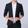 Men Casual Suit Self-cultivation Business Blazer, Size: XXXXL(Black)