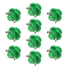 10 PCS B8.4 0.2W DC12V Wedge Instrument Panel COB LED Light Dashboard Gauge Cluster Indicator Lamp Bulb (Green Light)