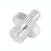 10pcs 1/4 to 3/8 Stainless Steel Screw for Tripod Heads(Silver)