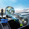 F622 Car Creative Folding Rotatable Double Head Electric Cooling Fan, Style:12V Cigarette Lighter