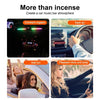 Car Air Outlet Aromatherapy Creative Intelligent Voice Control Atmosphere Lamp(Leather Black)