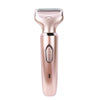 SONAX PRO SN-8977 Ladies Shaver 2 In 1 Washable USB Charging Hair Removal Device(Rose Gold)