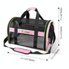 FUNADD Foldable Pet Carrier Bag, Pink - Breathable, for Small Dogs & Cats